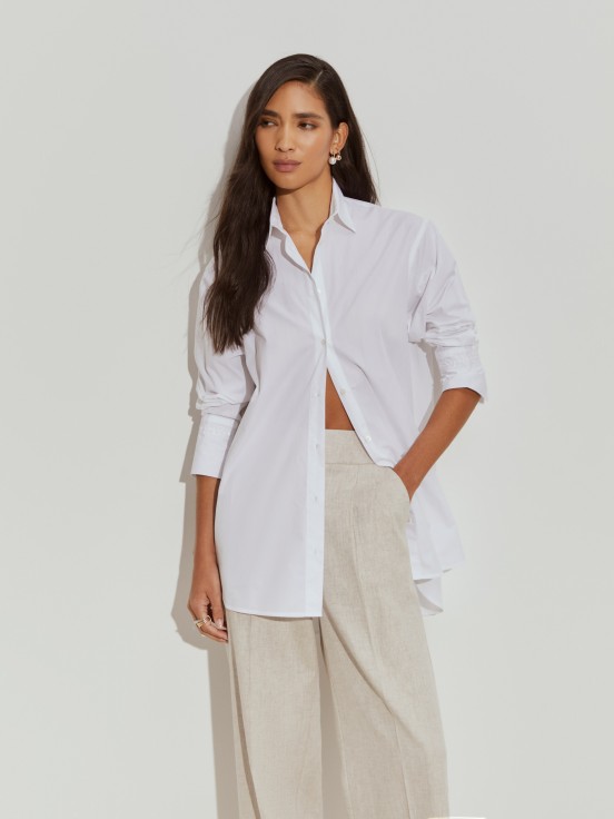 Camisa oversize de algodo