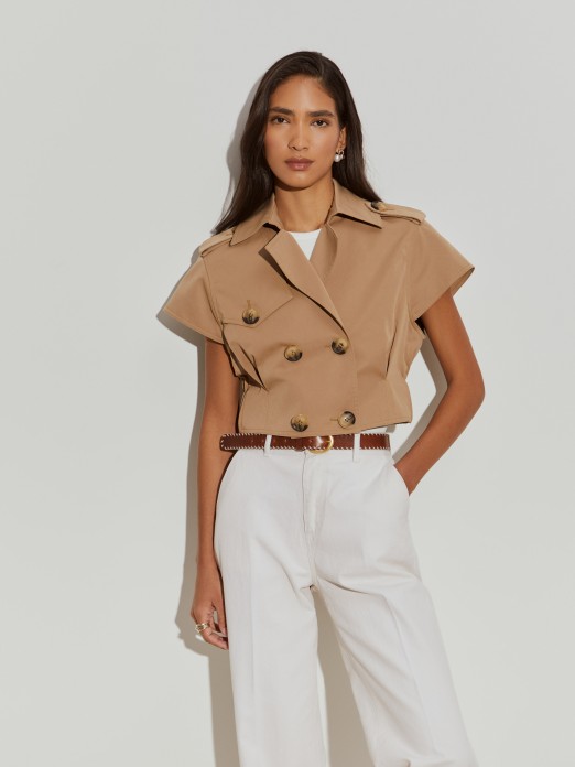 Chaqueta bomber corta