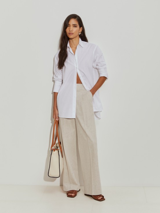 Camisa oversize de algodo