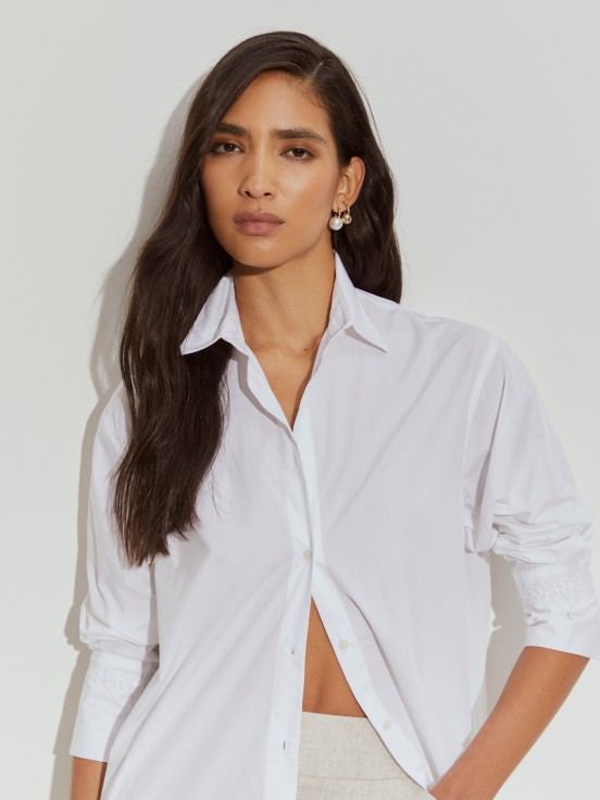 Camisa oversize de algodo