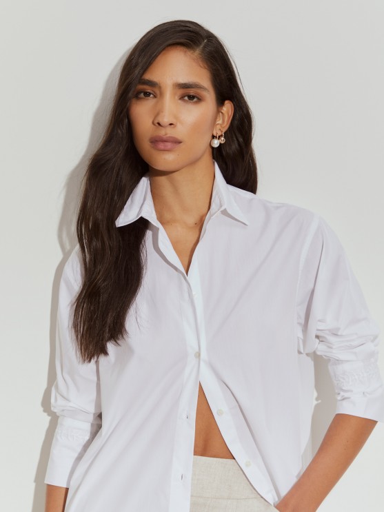 Oversize cotton shirt