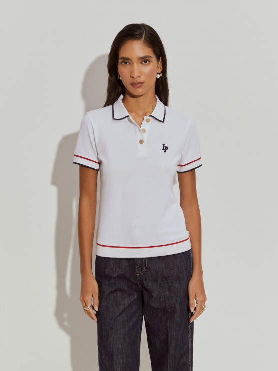 Polo with stripes