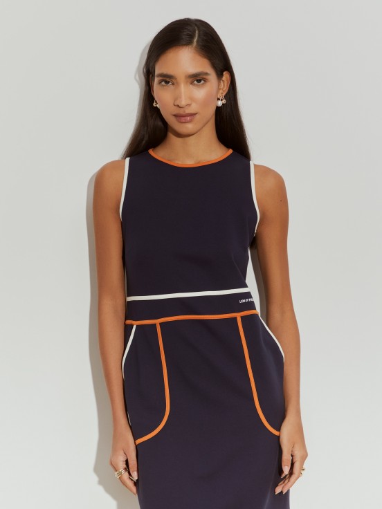Vestido curto de malha