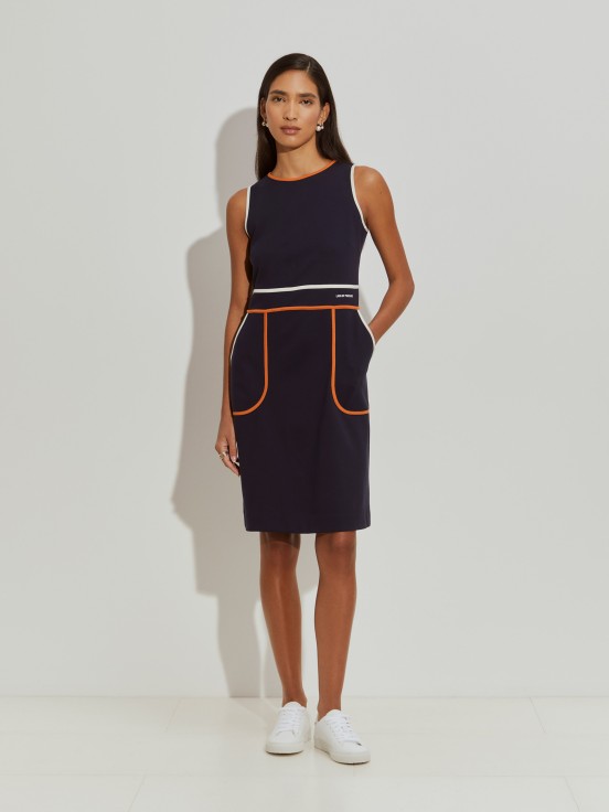 Vestido curto de malha