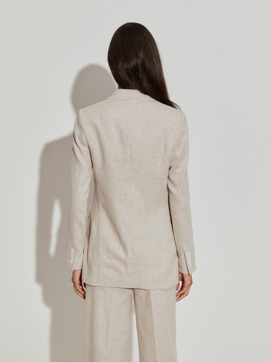 Linen and cotton blazer