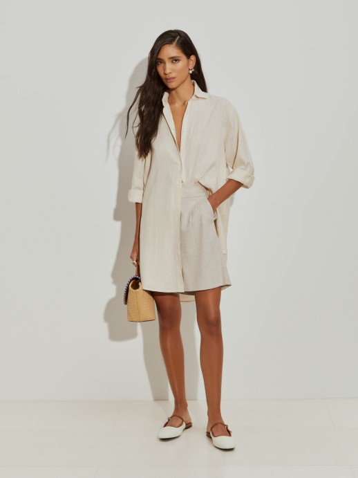 Long linen shirt