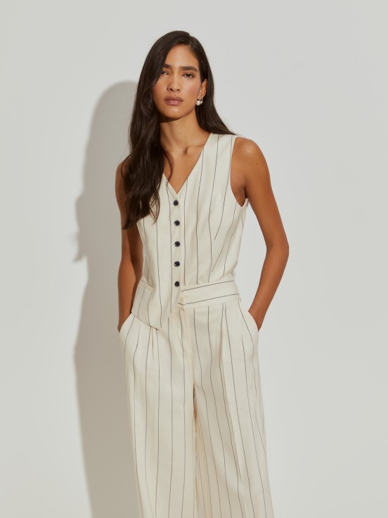 Calas wide leg s riscas