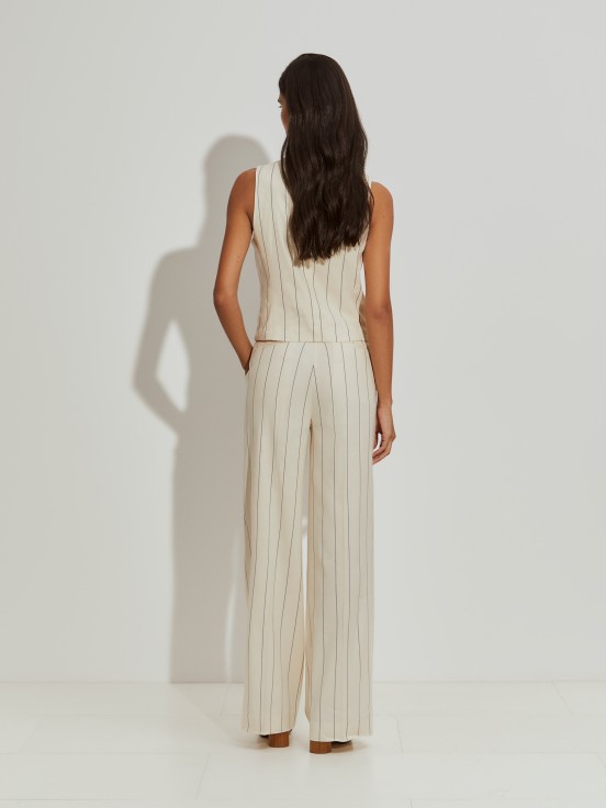 Calas wide leg s riscas