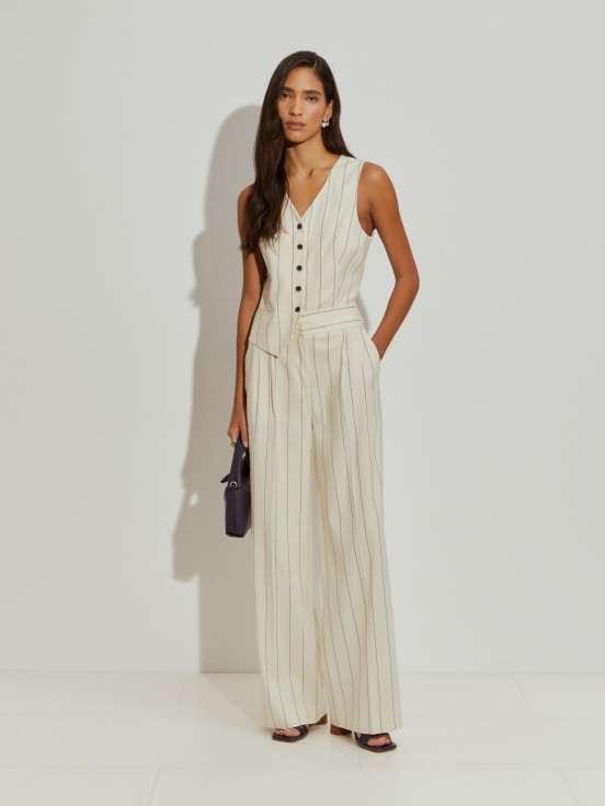Calas wide leg s riscas