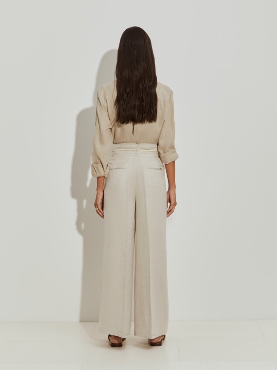 Linen palazzo pants