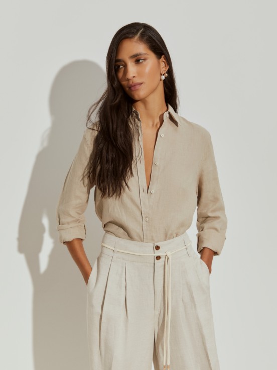 Linen palazzo pants