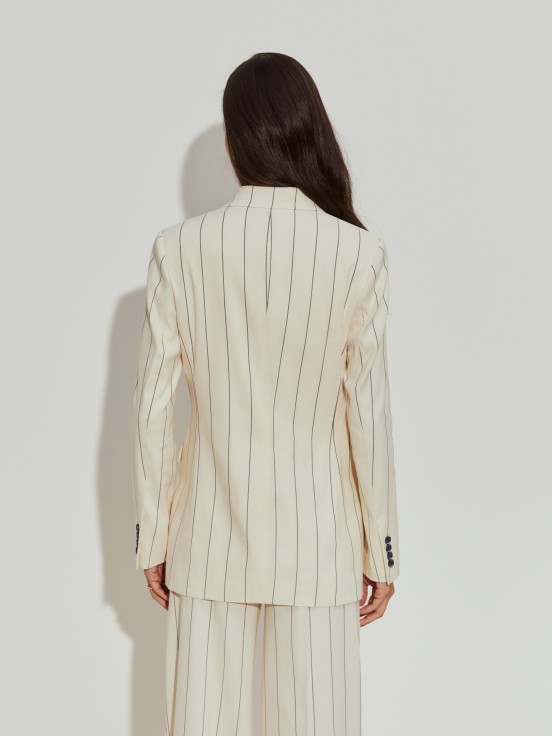Blazer de trespasse s riscas