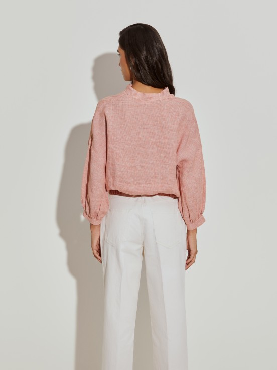 Camisa de linho xadrez