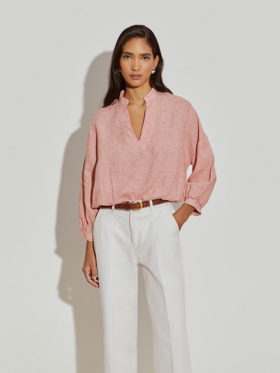 Camisa de linho xadrez