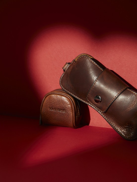 Estuche de gafas de cuero