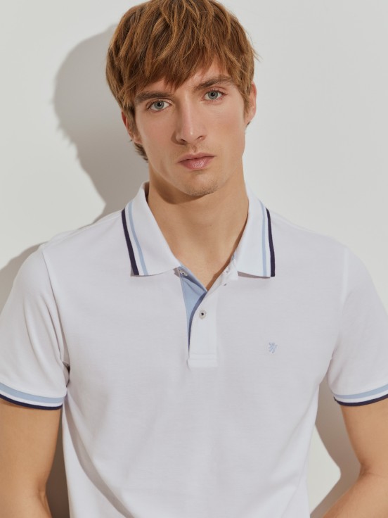 Polo de piqu de corte slim
