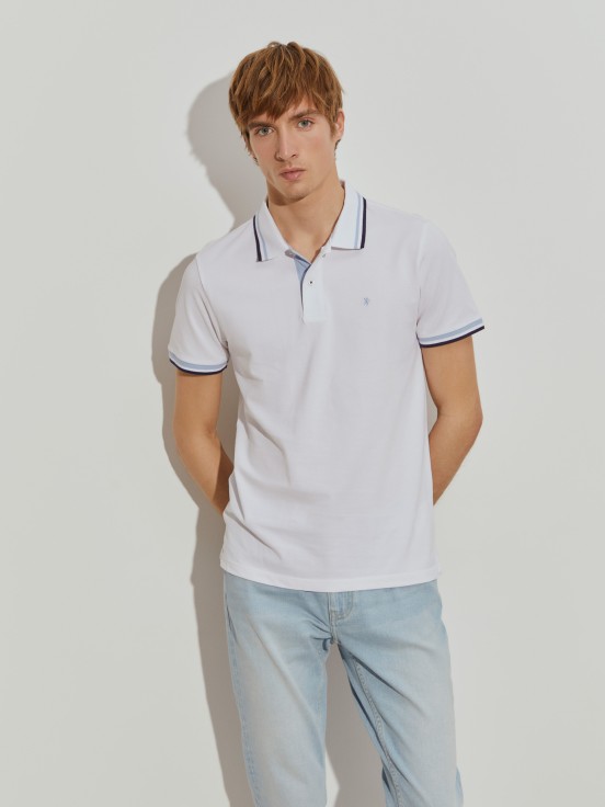 Polo de piqu de corte slim