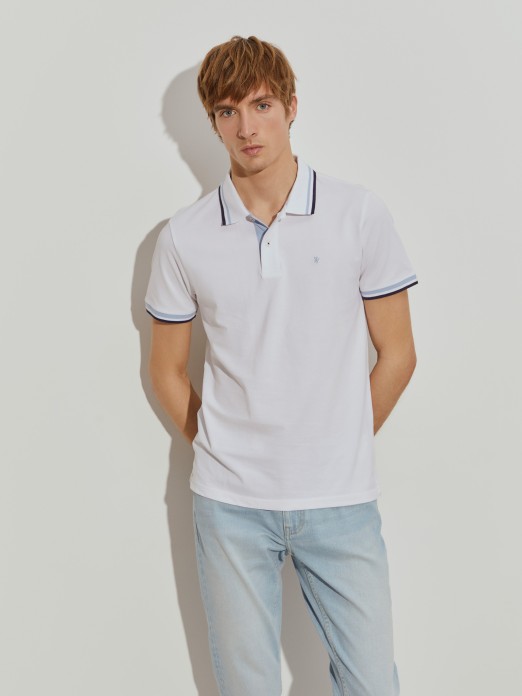 Polo piqu slim fit