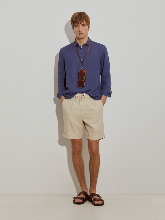 Bermudas de algodn/lino