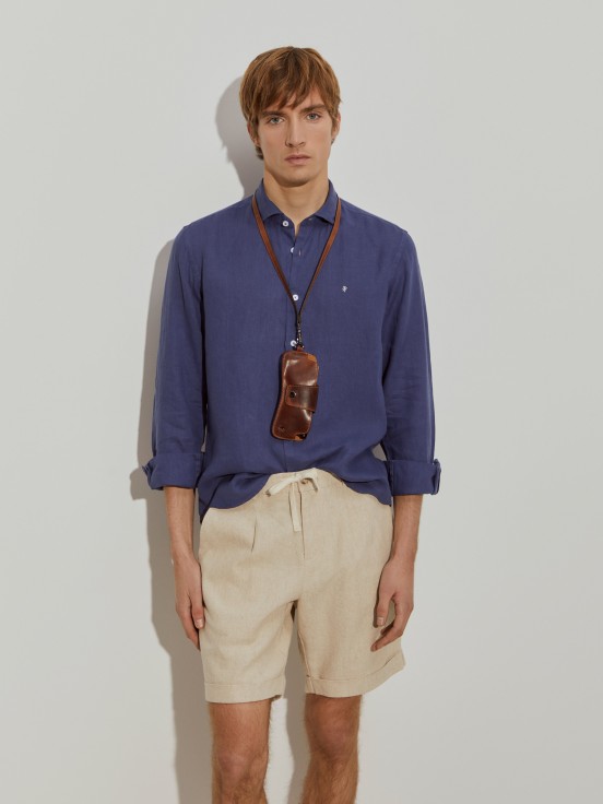 Bermudas de algodn/lino