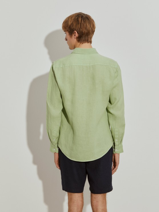 Slim fit linen shirt