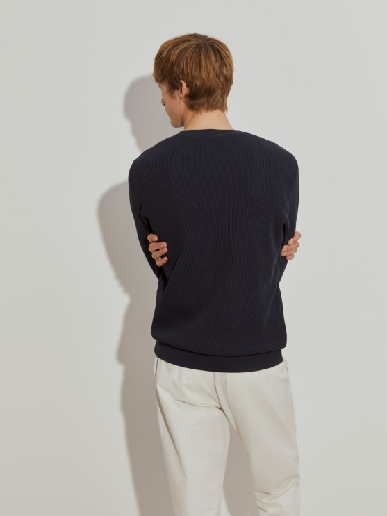 Structured knit sweater