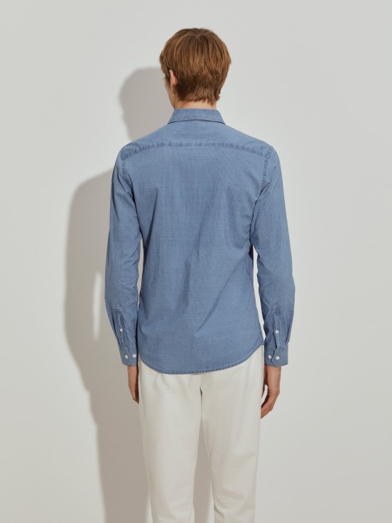 Camisa slim fit s riscas