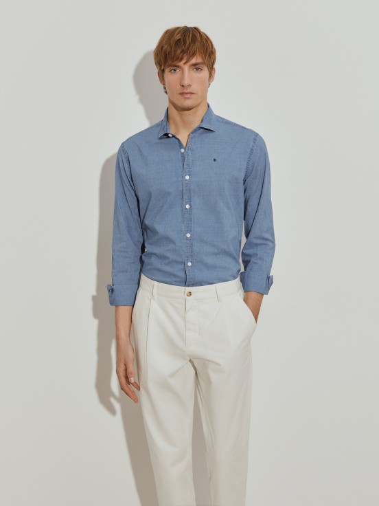 Camisa slim fit s riscas
