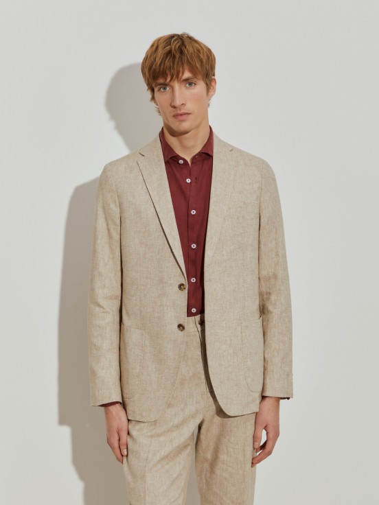 Blazer em linho/algodo