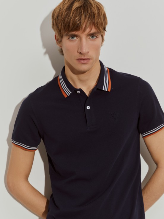 Polo de piqu de corte slim