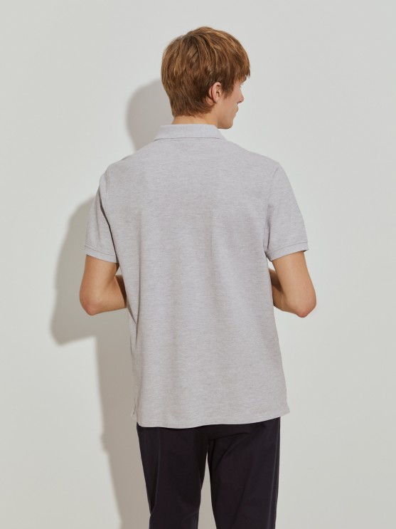 Cotton piqu polo