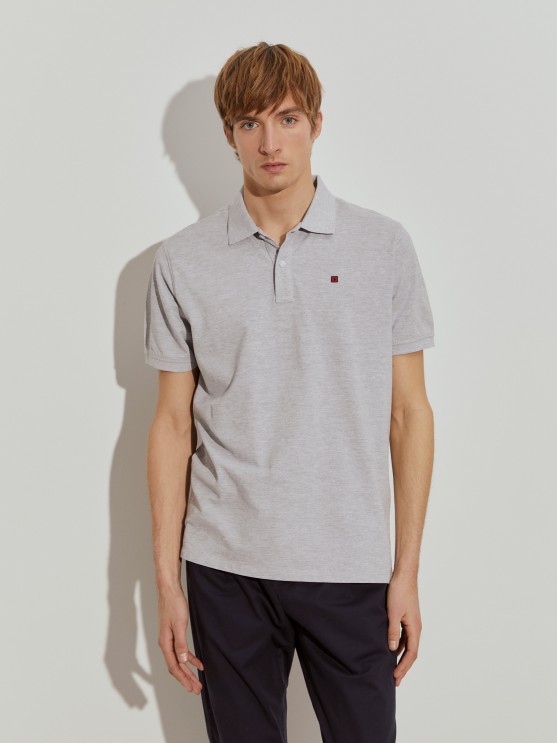 Cotton piqu polo