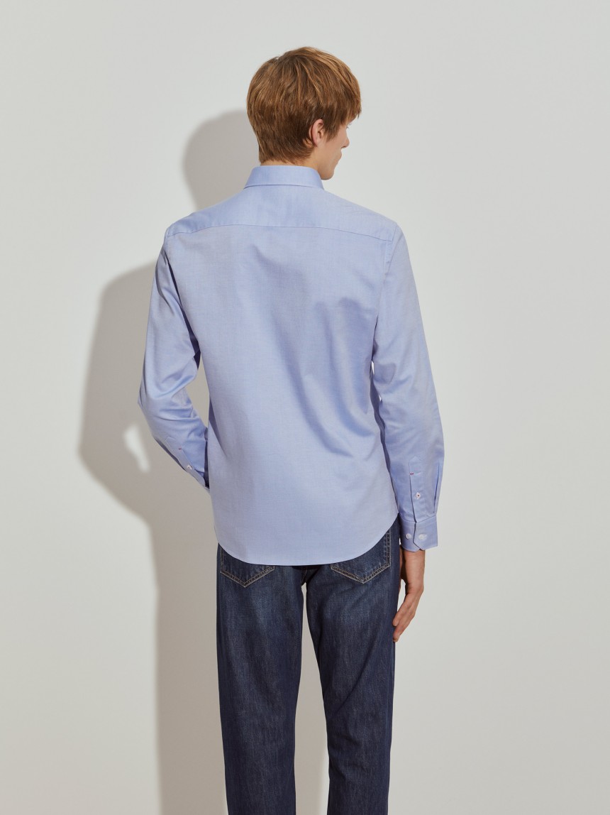 Camisa oxford slim fit