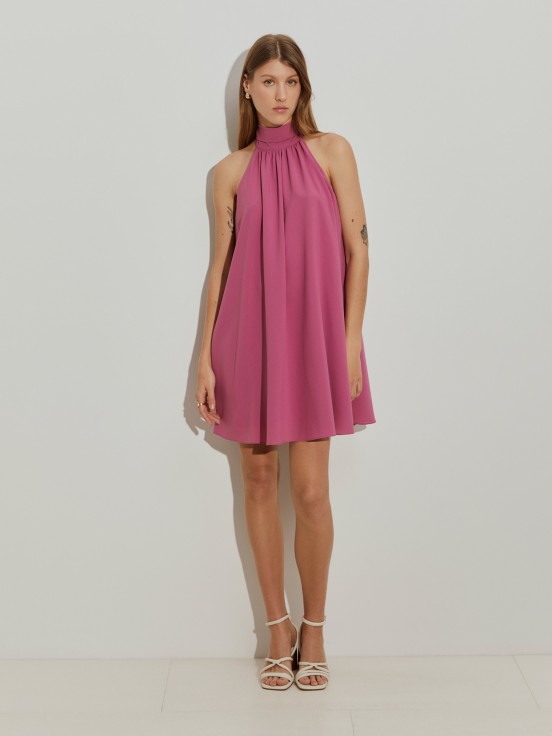 Vestido corto fluido