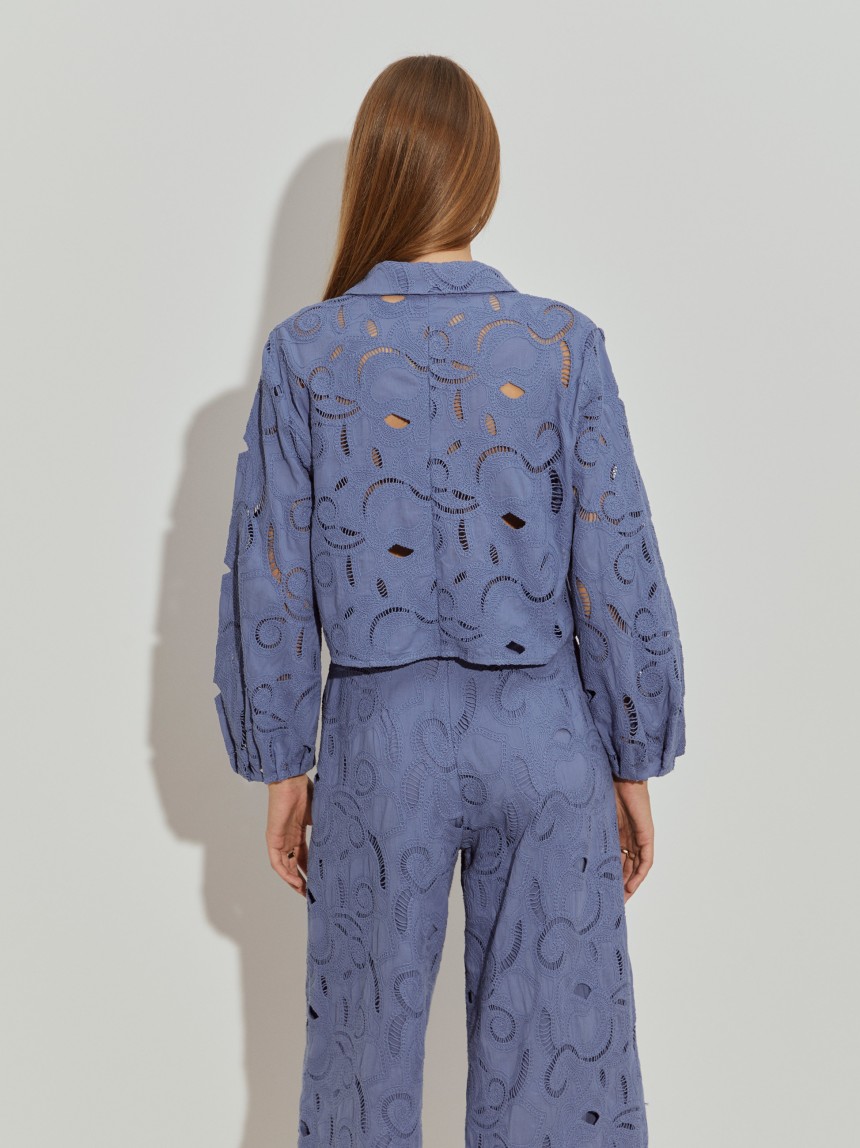 English embroidered shirt