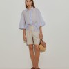 Oversized short sleeve shirt