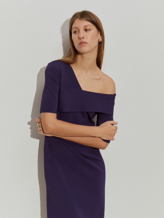 Vestido largo de punto