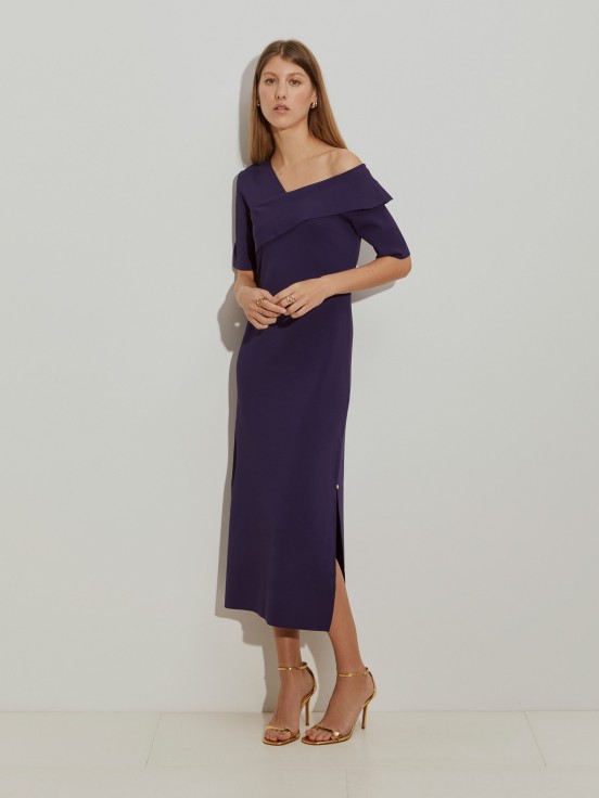 Vestido largo de punto