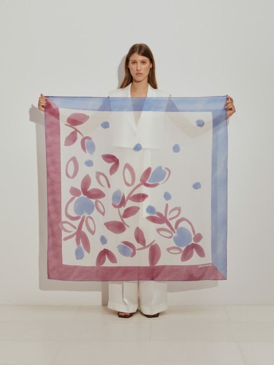Bufanda estampada floral