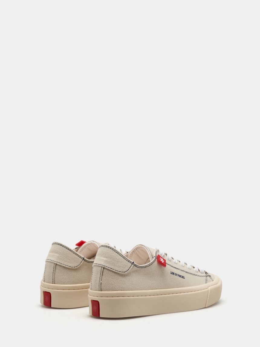 Canvas lace-up sneakers