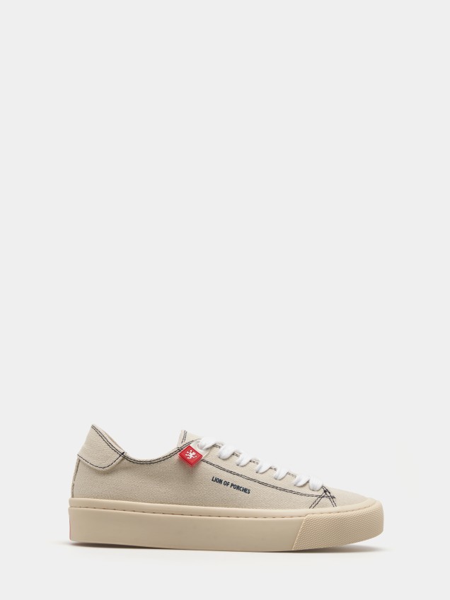 Canvas lace-up sneakers