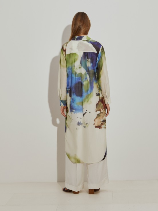 Camisa comprida estampada