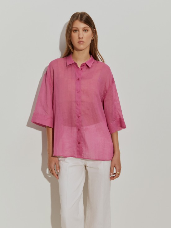 Camisa oversize manga curta