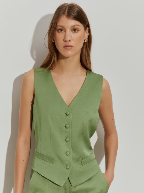 Waistcoat with buttons