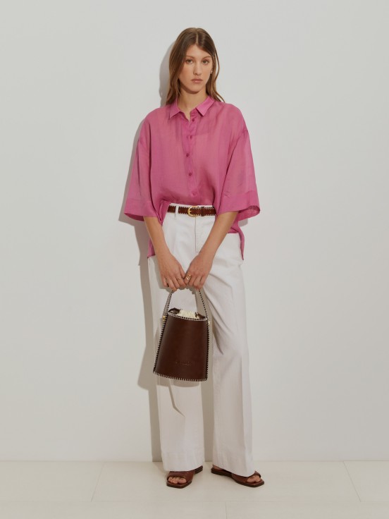 Camisa oversize manga curta