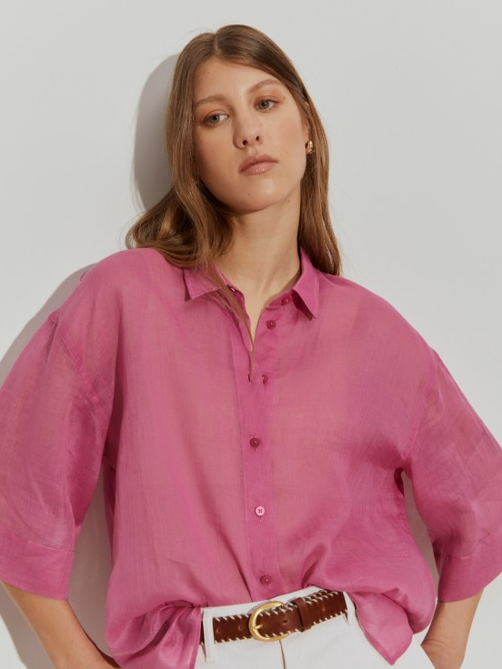 Camisa oversize manga curta