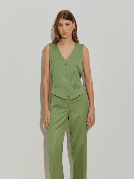 Waistcoat with buttons