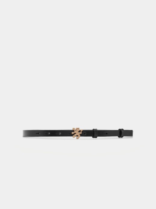 Thin leather belt