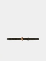 Thin leather belt