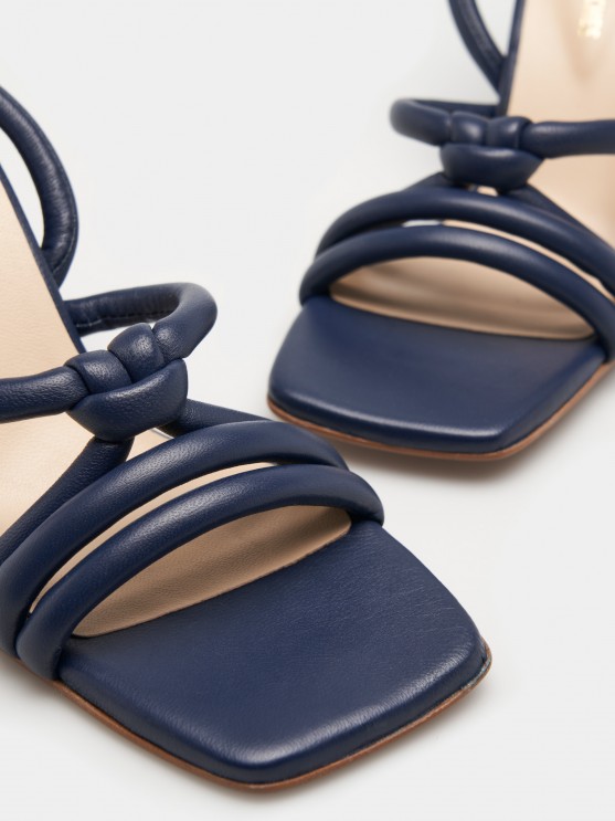 Leather strappy sandals